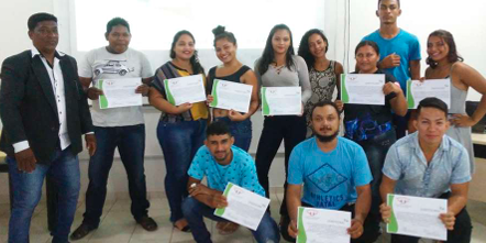 Voluntários em ação